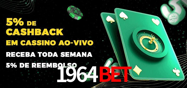 Promoções do cassino ao Vivo 1964bet